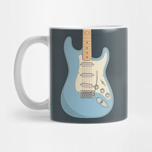 Sonic Blue Strat Guitar Mug